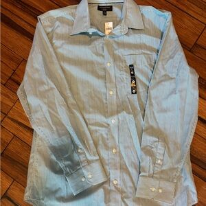 Men's Green Striped Shirt